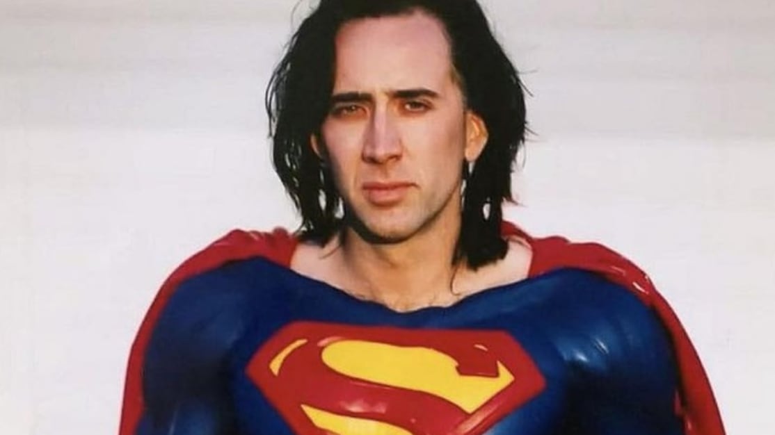 Nicolas Cage como "Superman". / Foto: Instagram.