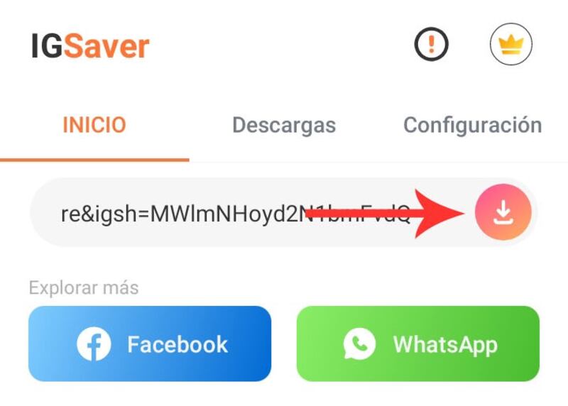 Captura de la app Story Downloader & IGSaver