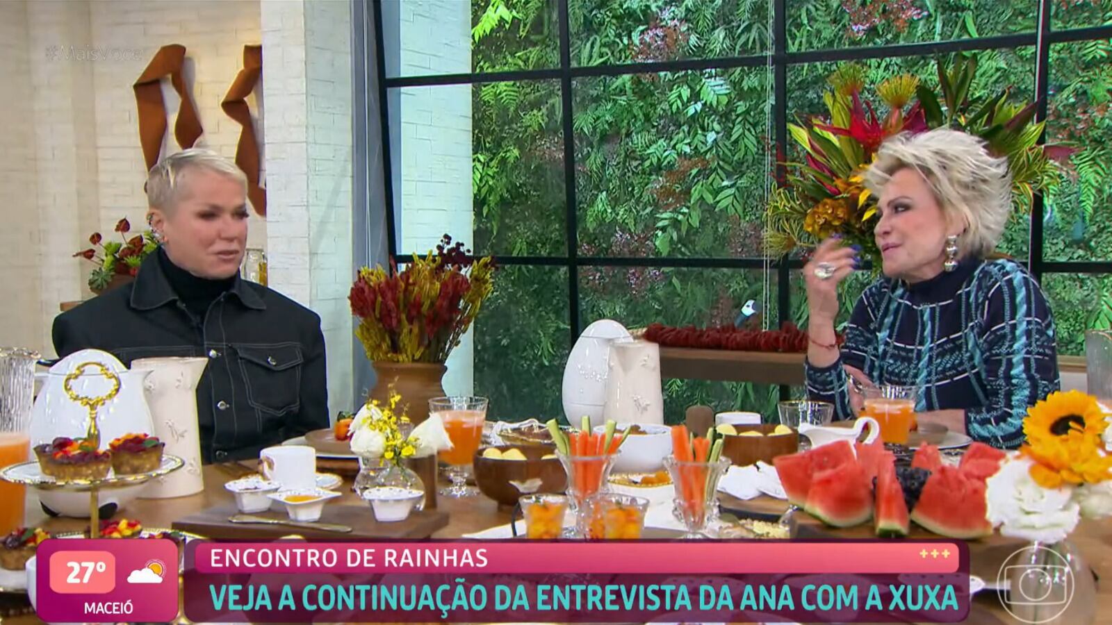 Ana Maria Braga deu continuação à entrevista com Xuxa na manhã de hoje