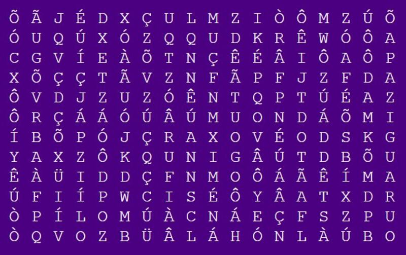 Caça-palavras apaziguar