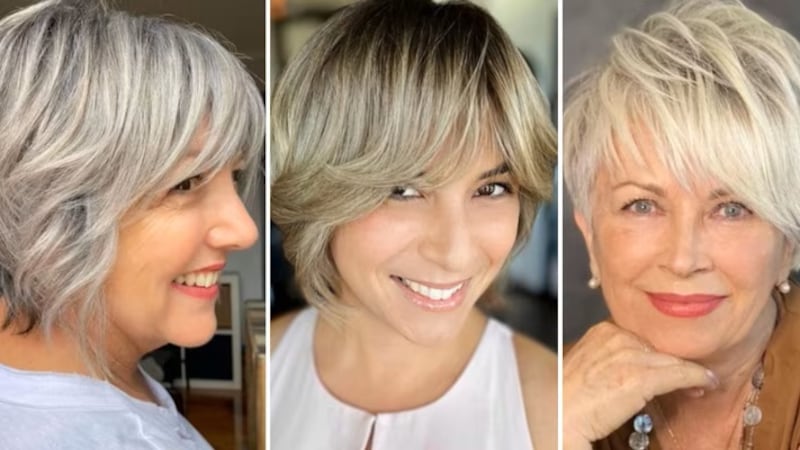 Cortes de cabelo pixie com franja para mulheres de 50+