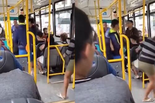 O motorista de ônibus que ameaçou passageiros “furões” com uma arma de choque viralizou