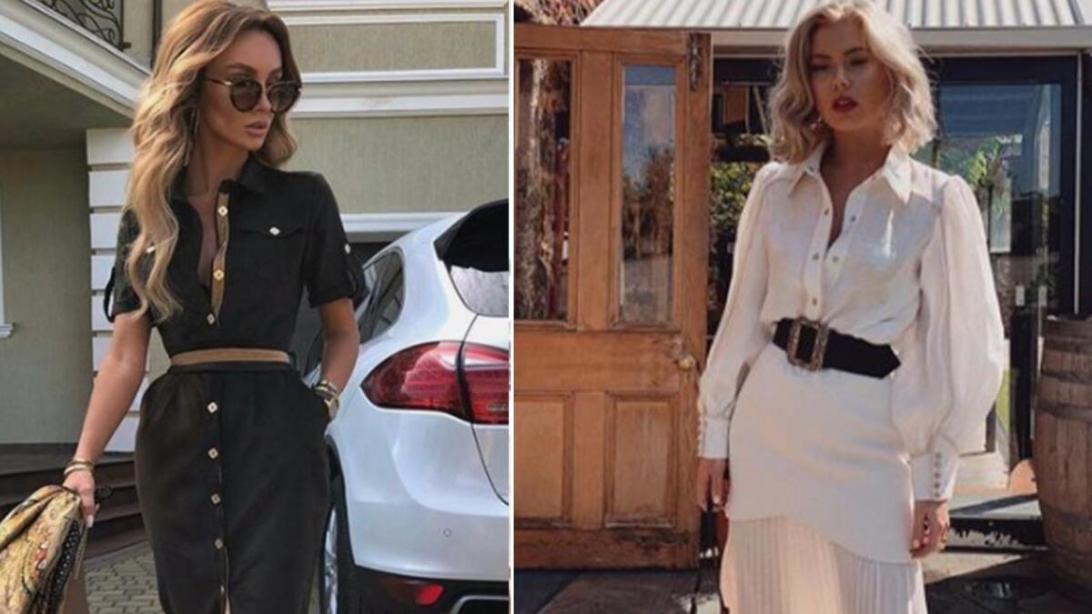 Moda vestidos con cinturón