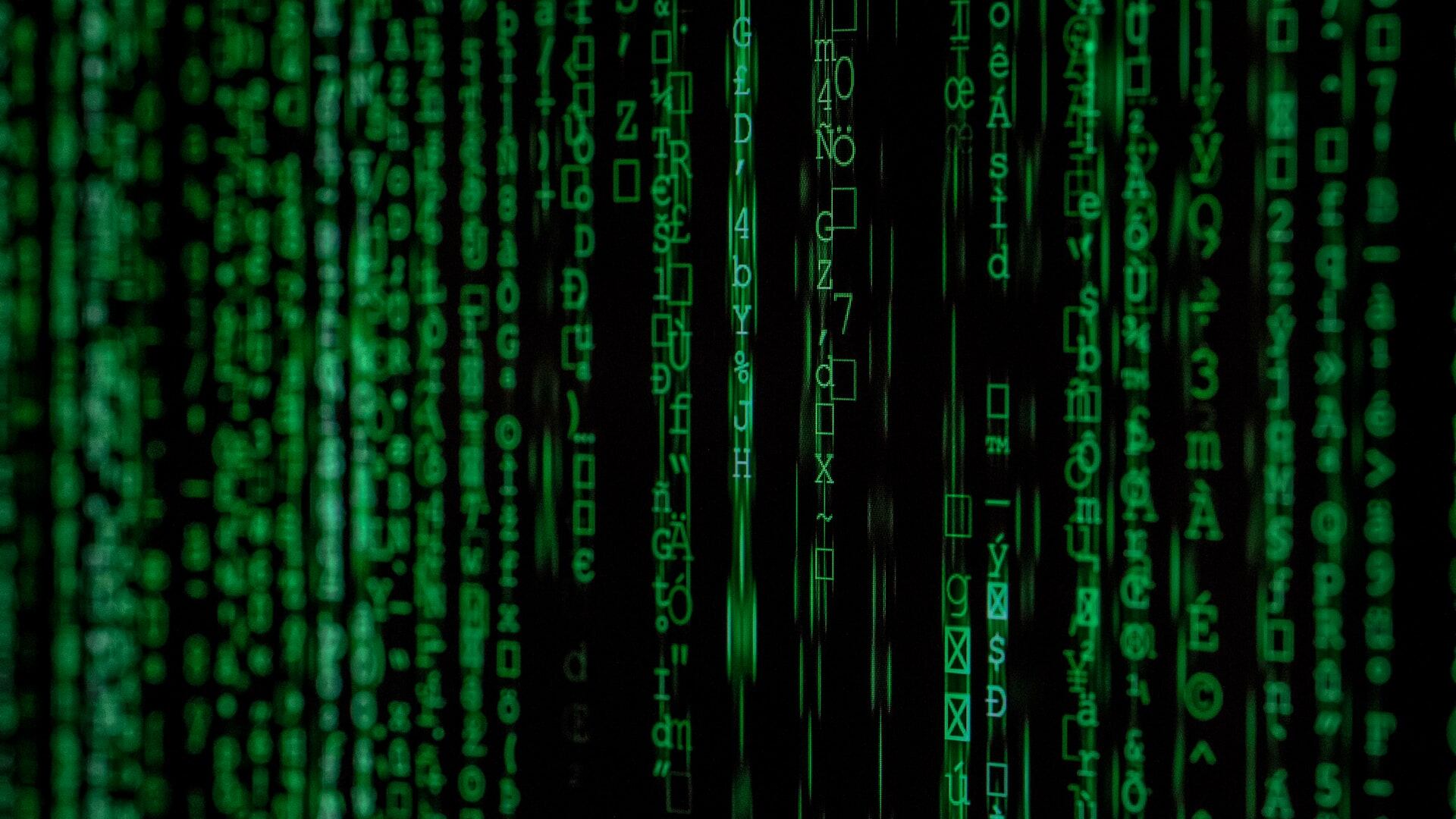 La conocida Lluvia digital de Matrix