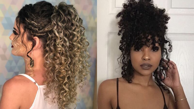 5 dicas de penteados meio presos belíssimos para cabelos cacheados