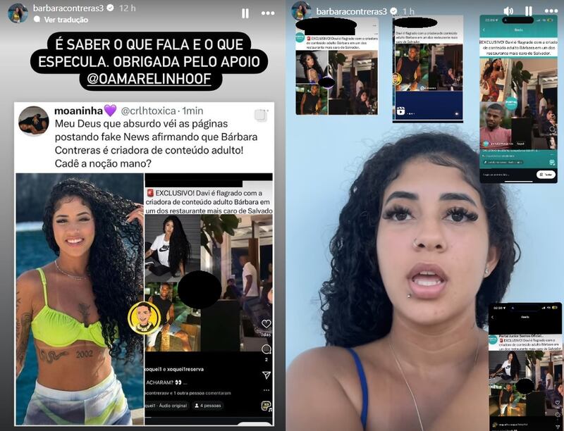 Suposto affair de Davi do BBB, Bárbara Contreras nega venda de conteúdo adulto
