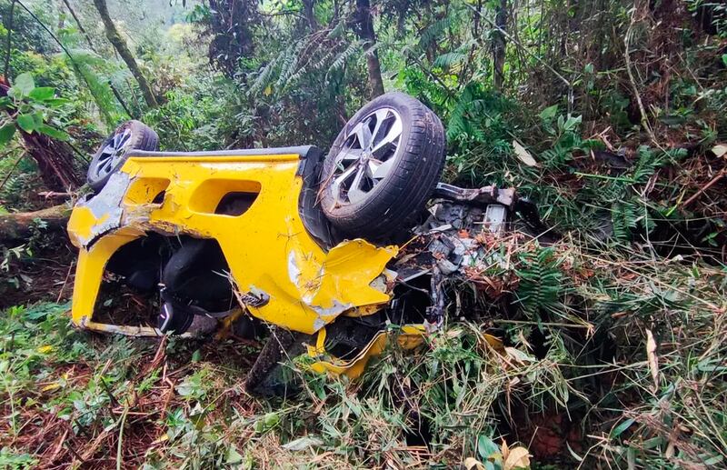 Buggy do sertanejo caiu em ribanceira