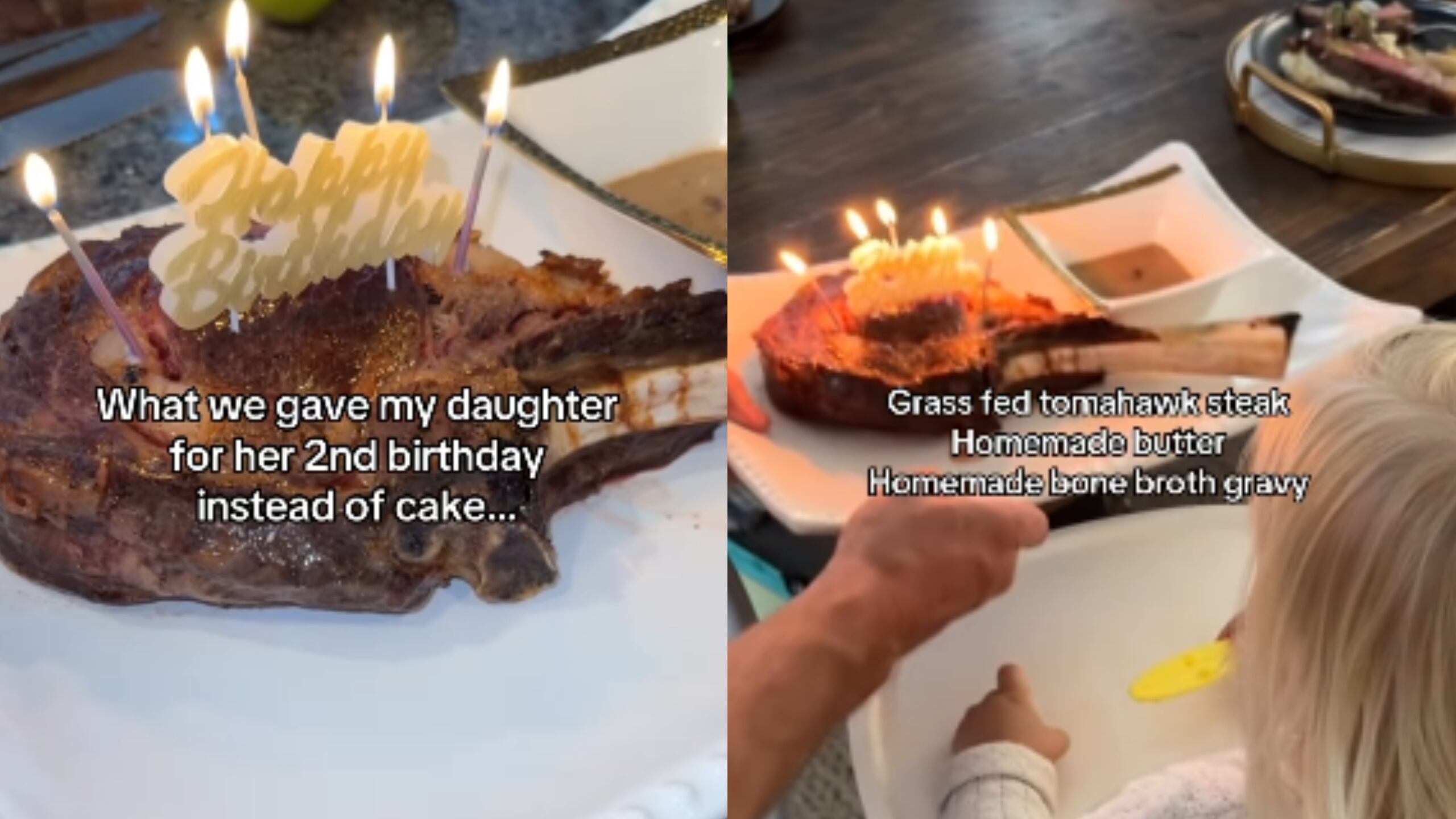 Mãe viraliza na web com 'bolo' nada convencional no aniversário de 2 anos da filha