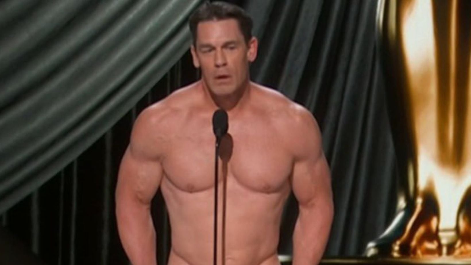Pelado no Oscar 2024, John Cena homenageou um momento inusitado de 1974