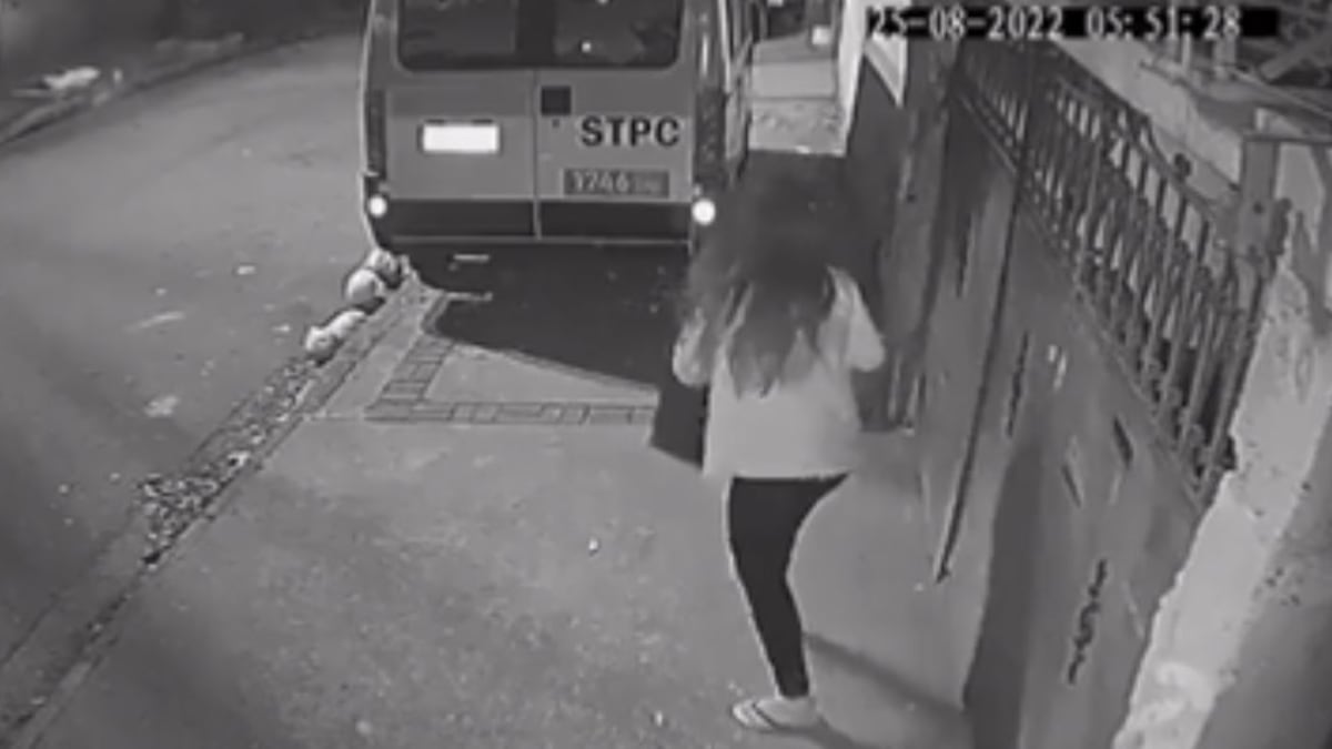 Vídeo de mulher fugindo de assaltantes viraliza