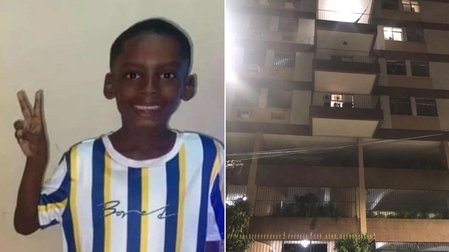 Ele estava com irmão de 9 anos