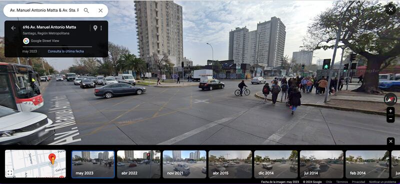 Ejemplo de viaje al pasado con Google Maps | Captura de pantalla