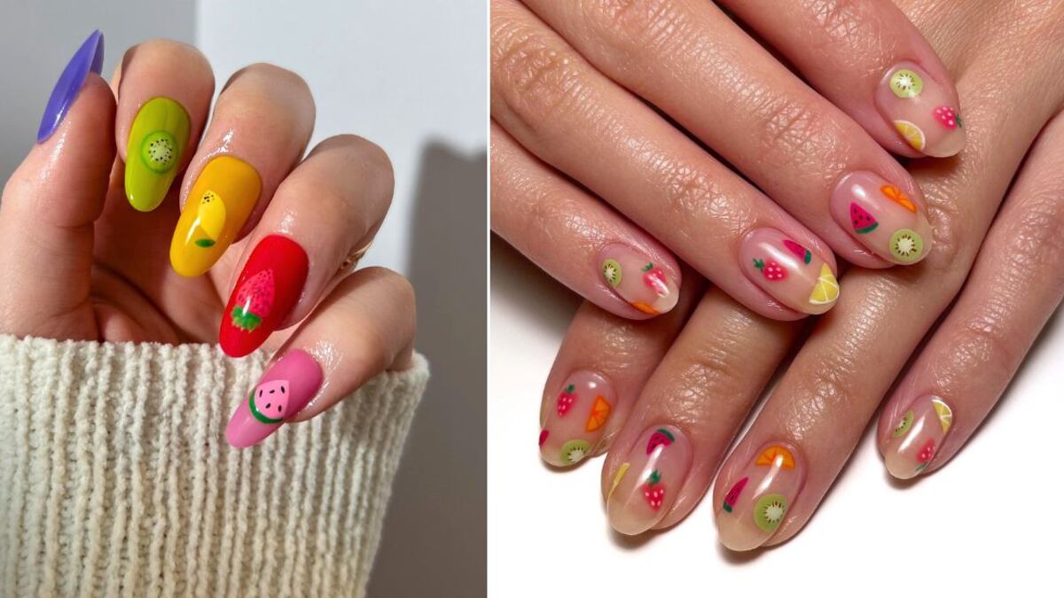 Las uñas afrutadas son una de las grandes tendencias de manicura del verano 2024
