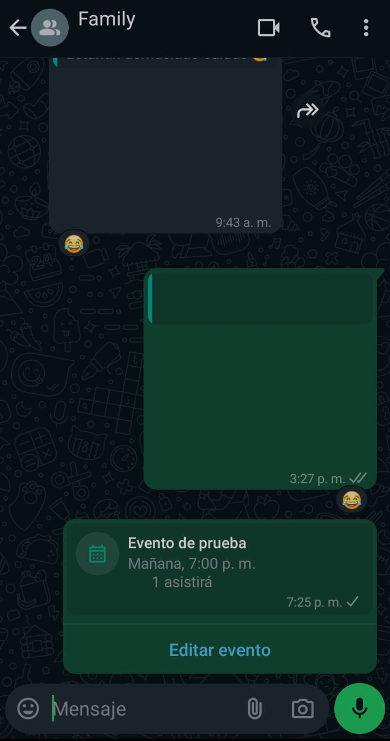 El paso a paso para crear un evento en un grupo en WhatsApp