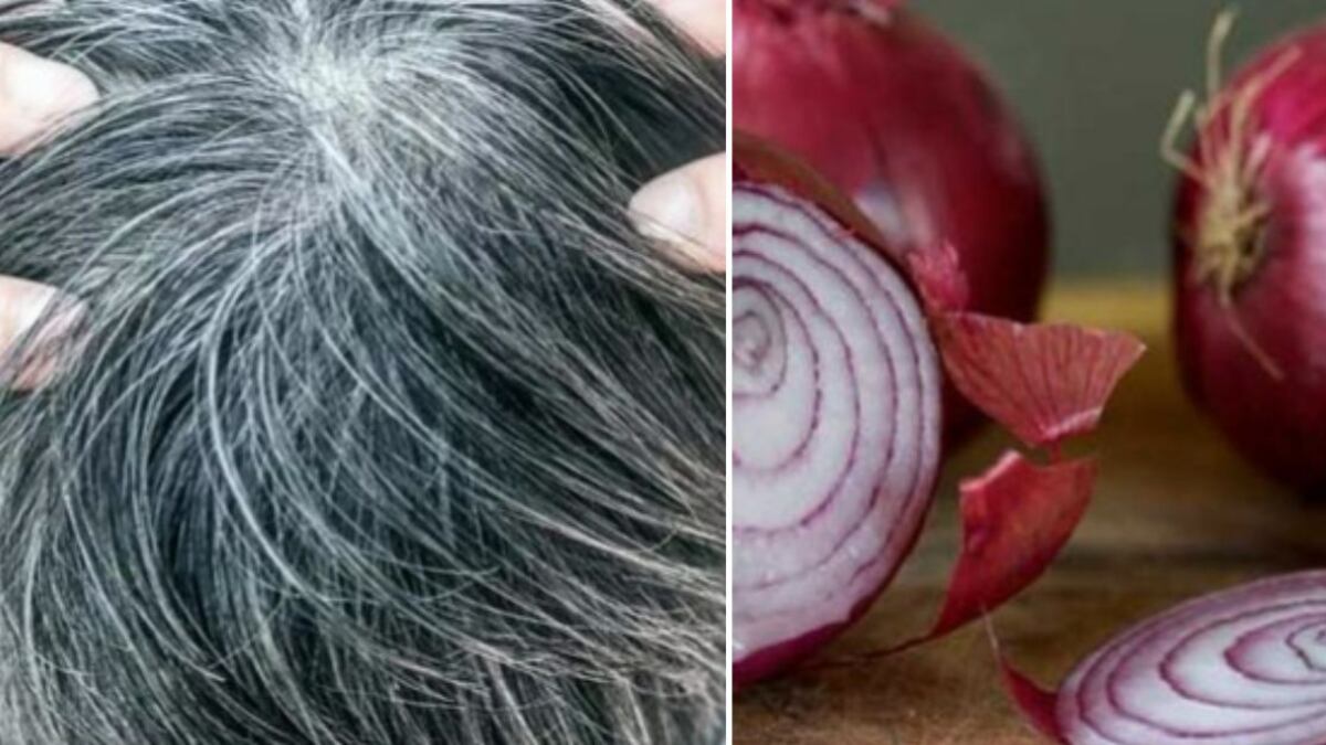 Tinte de cebolla para las canas: el remedio natural y casero para eliminarlas