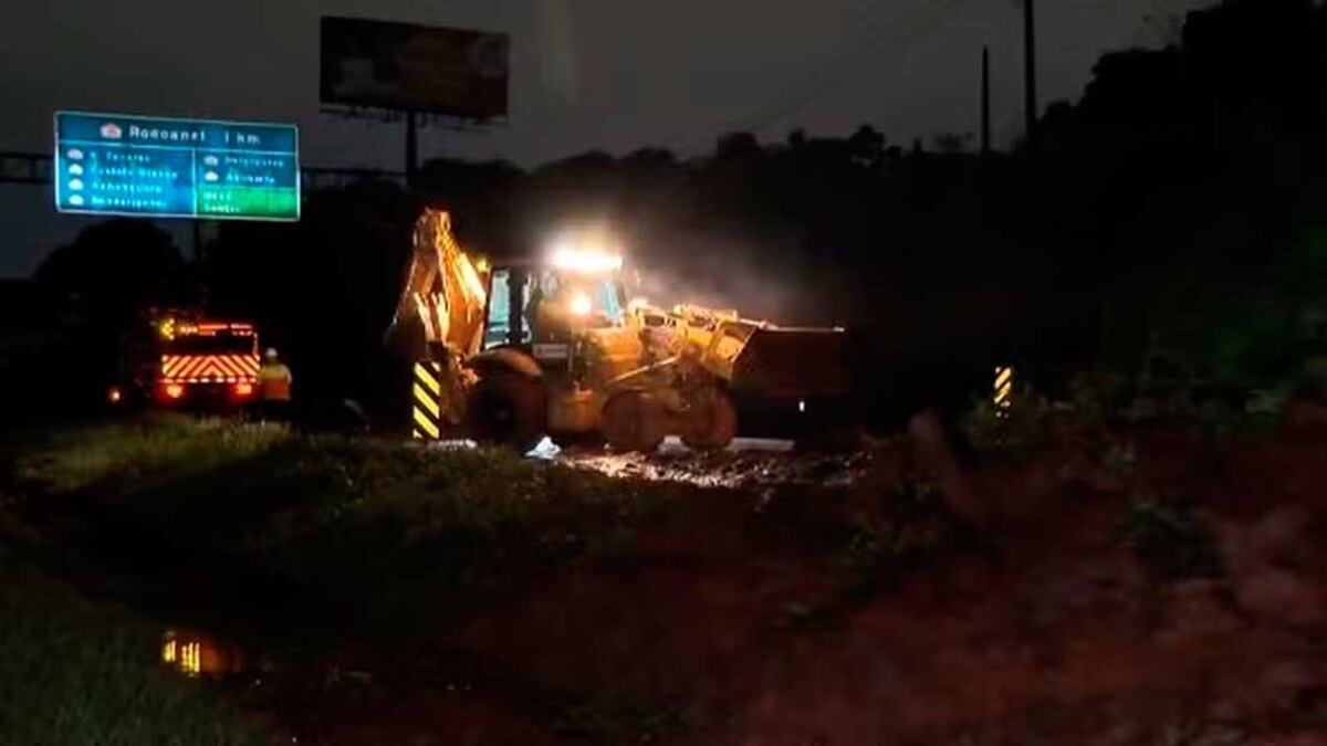 Deslizamento na Régis Bittencourt