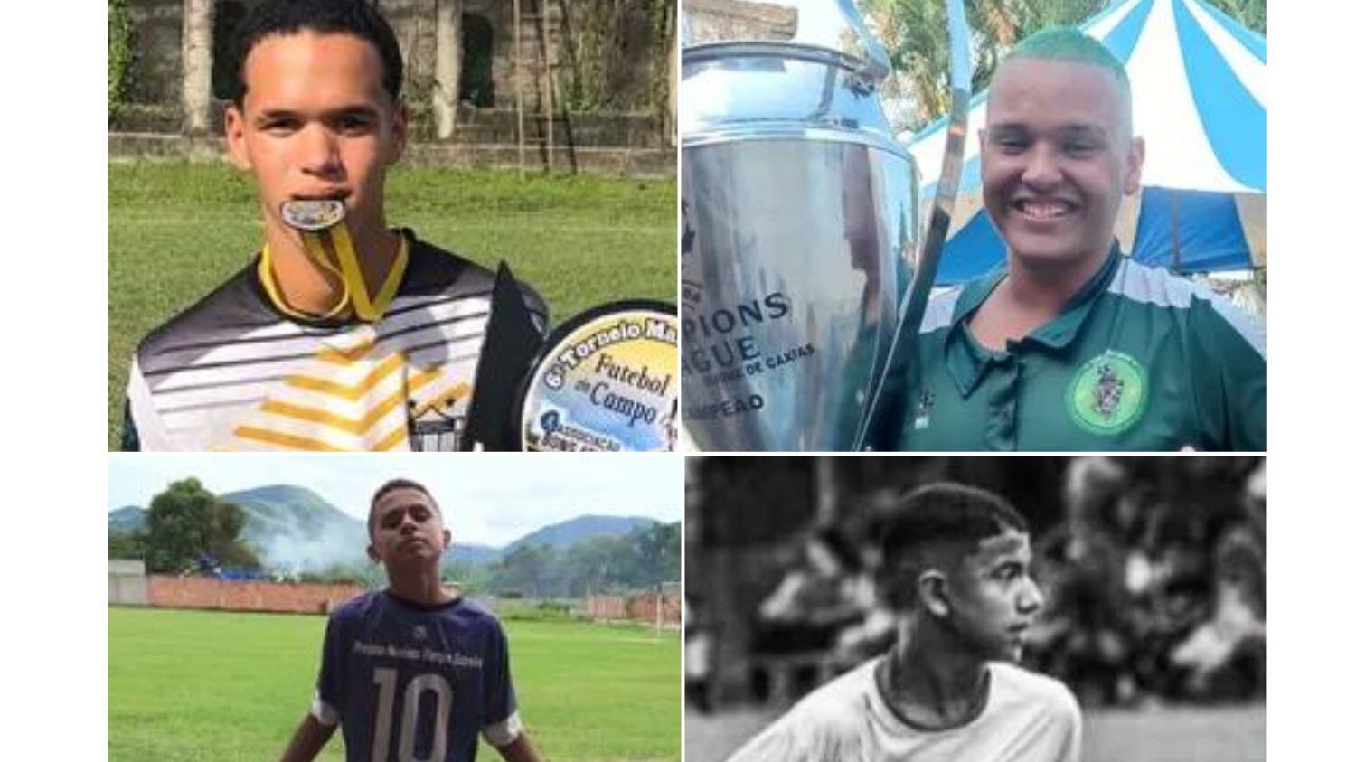 Eles integravam equipe de futebol juvenil