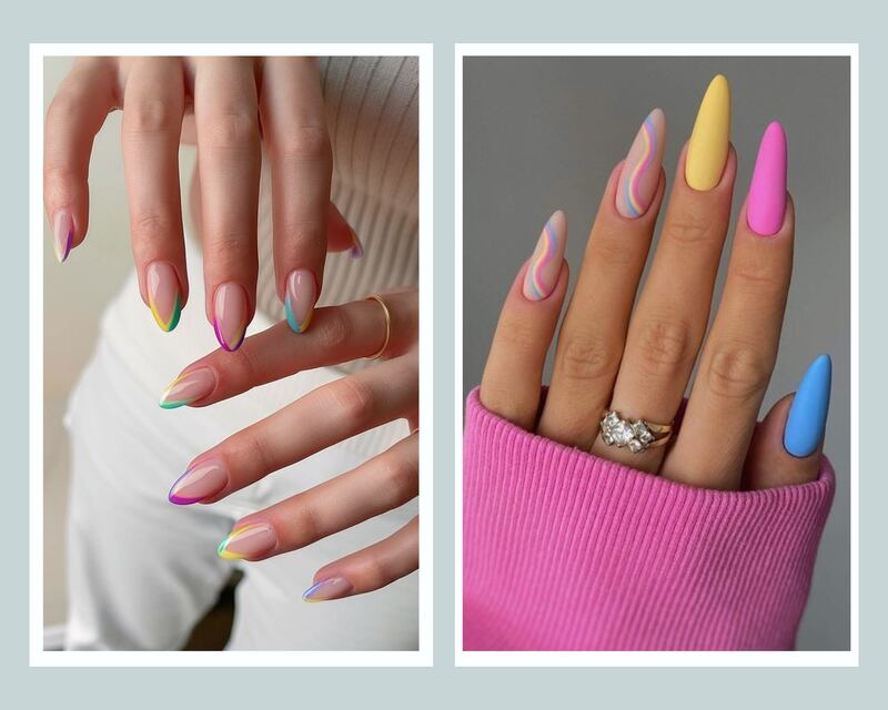 Las uñas pastel serán tendencia este 2025.