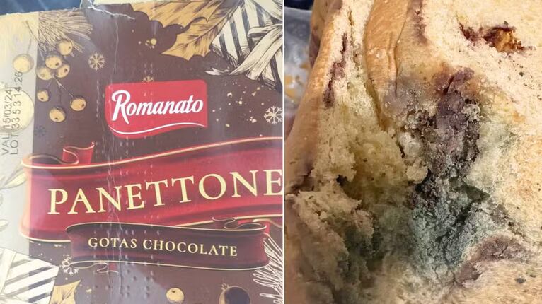 Panetone mofado foi adquirido lacrado em São Vicente (SP)