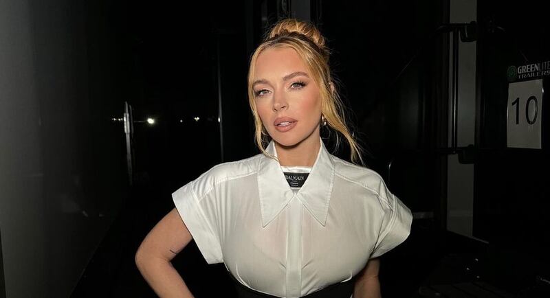 A cor de cabelo de Lindsay Lohan é perfeita para copiar em qualquer época do ano