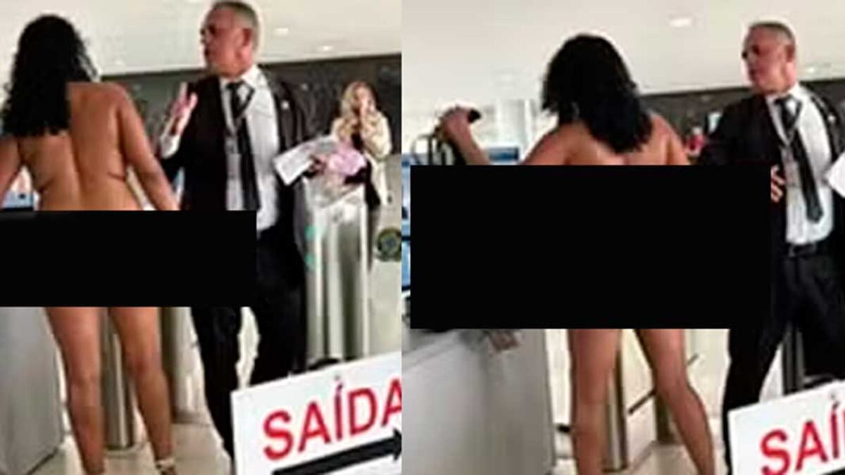 Mulher pelada invade Palácio do Planalto