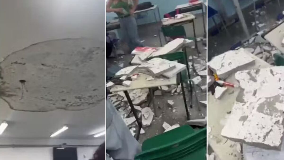 Alunos reclamaram que rachaduras eram antigas