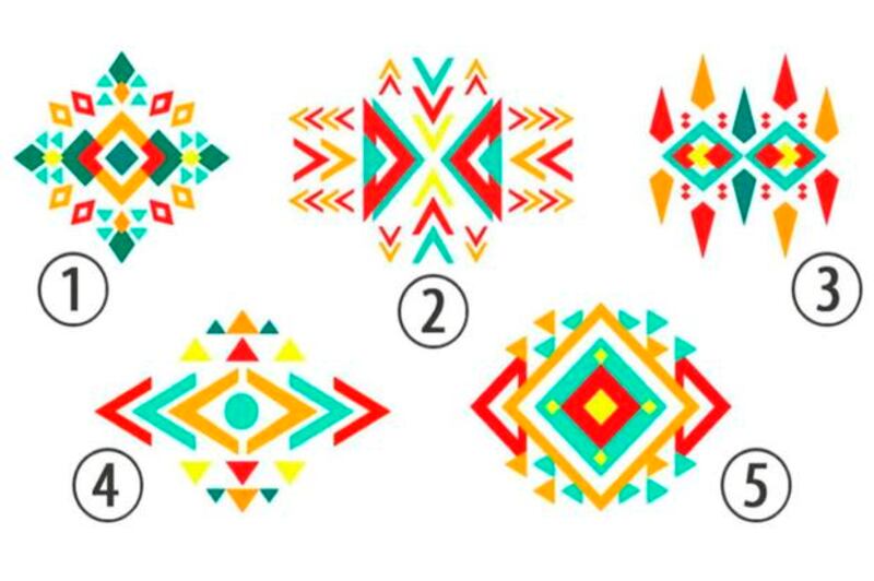 Existem 5 sequências de cores e a escolhida revelerá detalhes ocultos e importantes sobre você