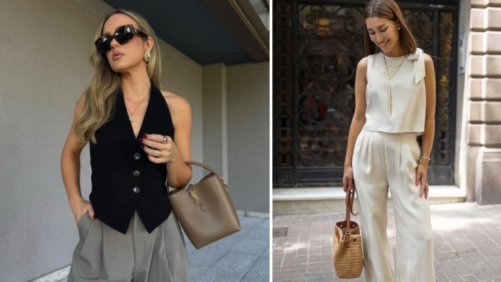 Pantalón con pinza para mujer