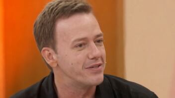 Ator Pablo Sanábio no programa Encontro