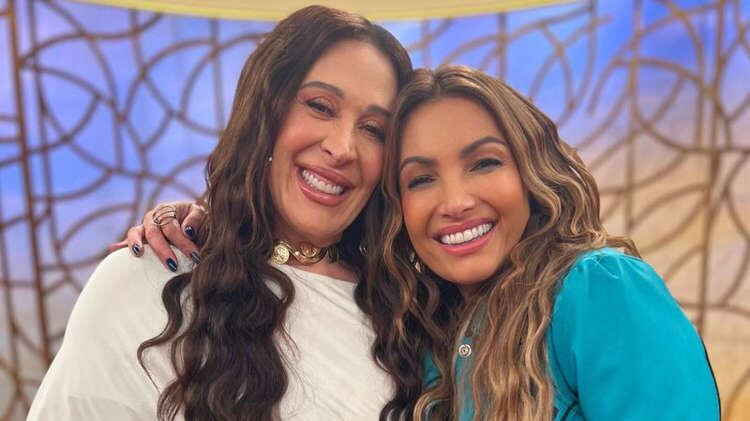 Claudia Raia e Patrícia Poeta no "Encontro"