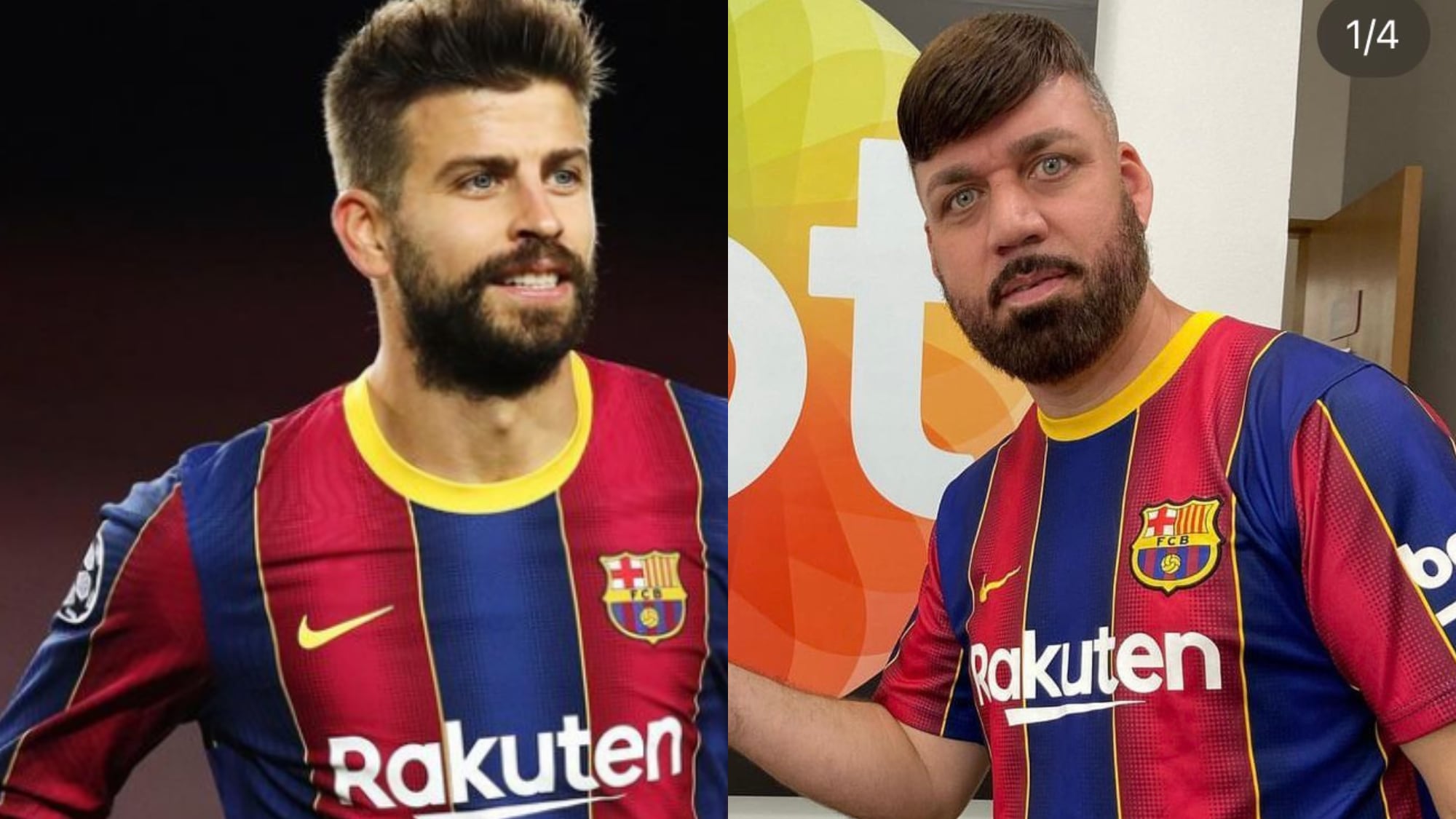 "Sósia" do Piqué viraliza pela falta de semelhança com o ex-jogador do Barcelona
Fotos: @3gerardpique | @sosiadopique