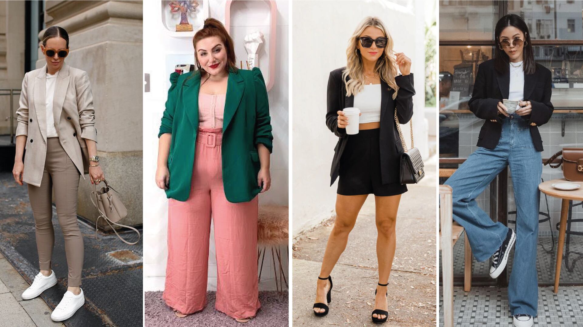 Inspire-se em looks nada óbvios usando aquele blazer que está guardado no armário.