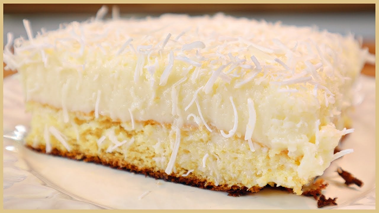 Receita de sobremesa nuvem gelada de coco