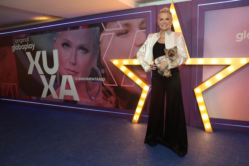 Xuxa na pré-estreia do documentário sobre sua vida na TV