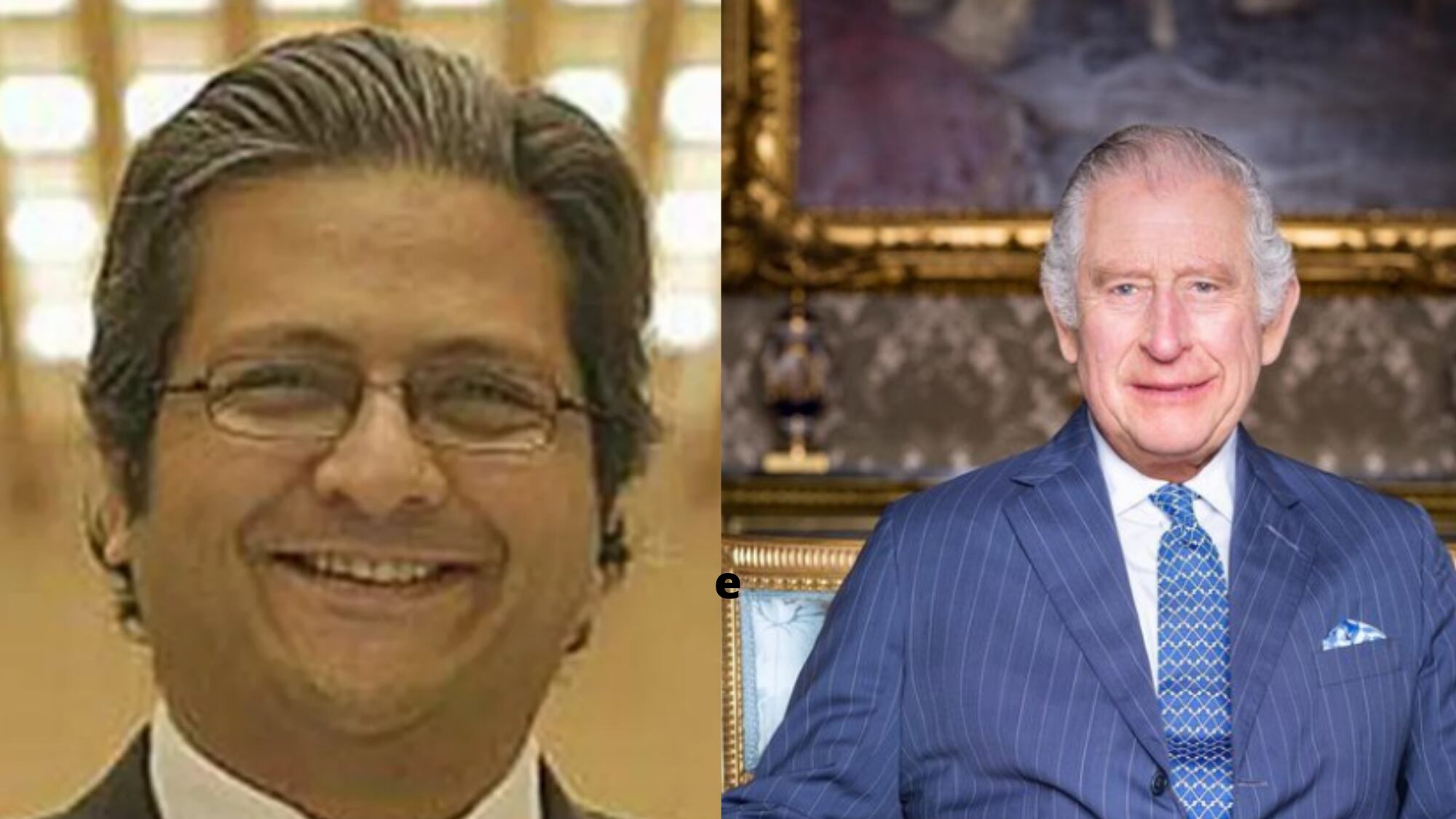 Shahzada Dawood e rei Charles III
Foto: @sulemandawoods | @theroyalfamily