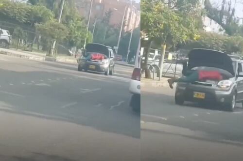 “Excelente serviço”: mecânico é filmado consertando um carro em movimento na Colômbia