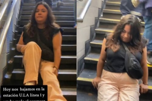 Mulher com mobilidade reduzida teve que subir escadas do metrô rastejando devido a falha no elevador