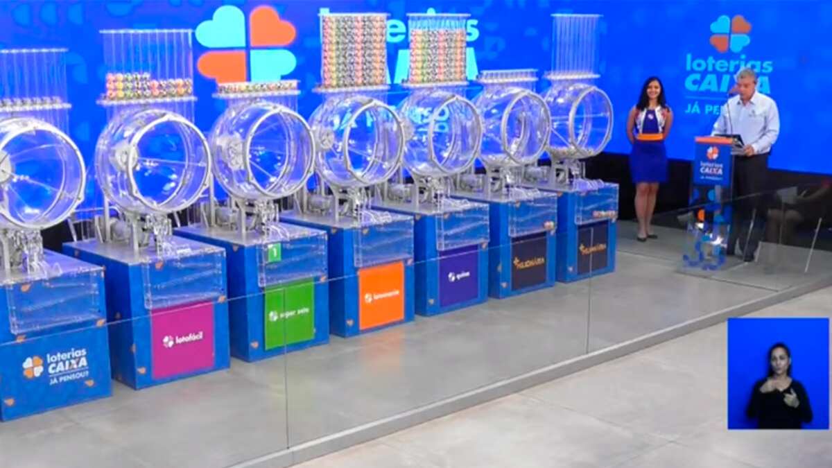 Sorteio das loterias da Caixa