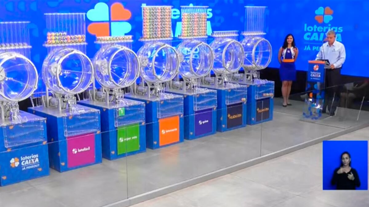 Sorteio das loterias da Caixa