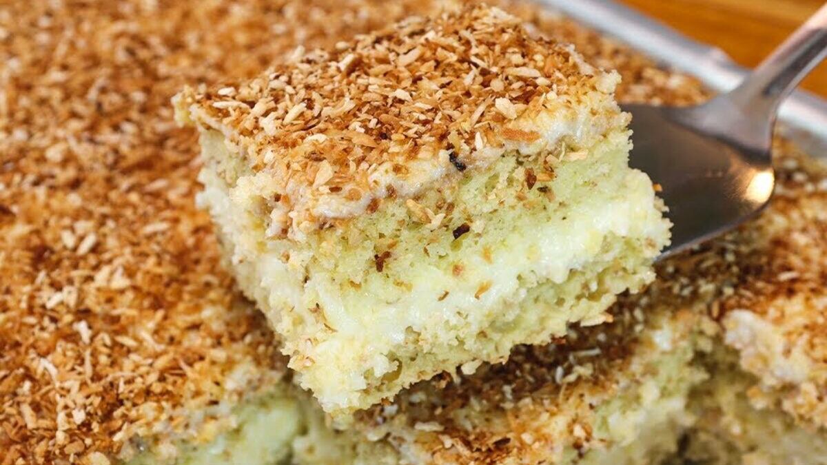 Receita especial de bolo de cocada