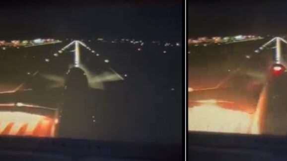 Vídeo: Motor de avião explode durante decolagem em Guarulhos e voo é cancelado