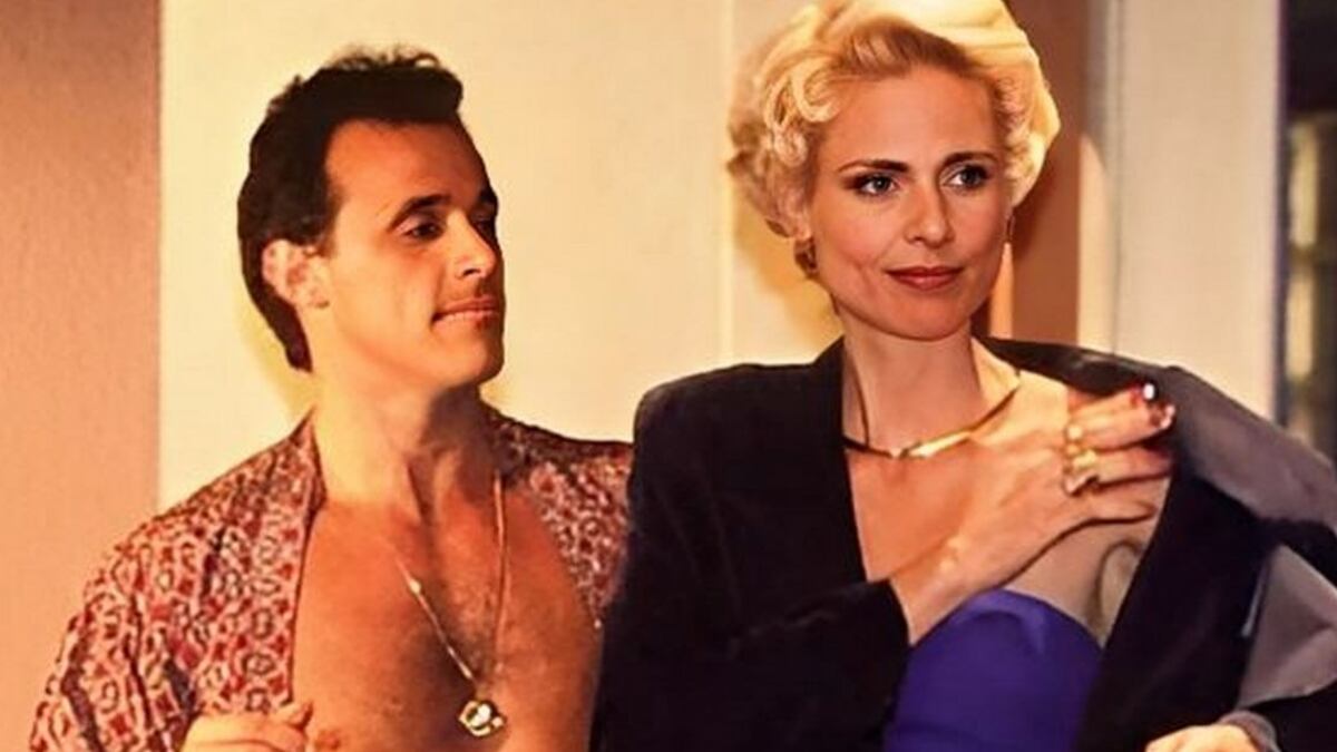 Oscar Magrini e Silvia Pfeiffer em cena da novela "O Rei do Gado"