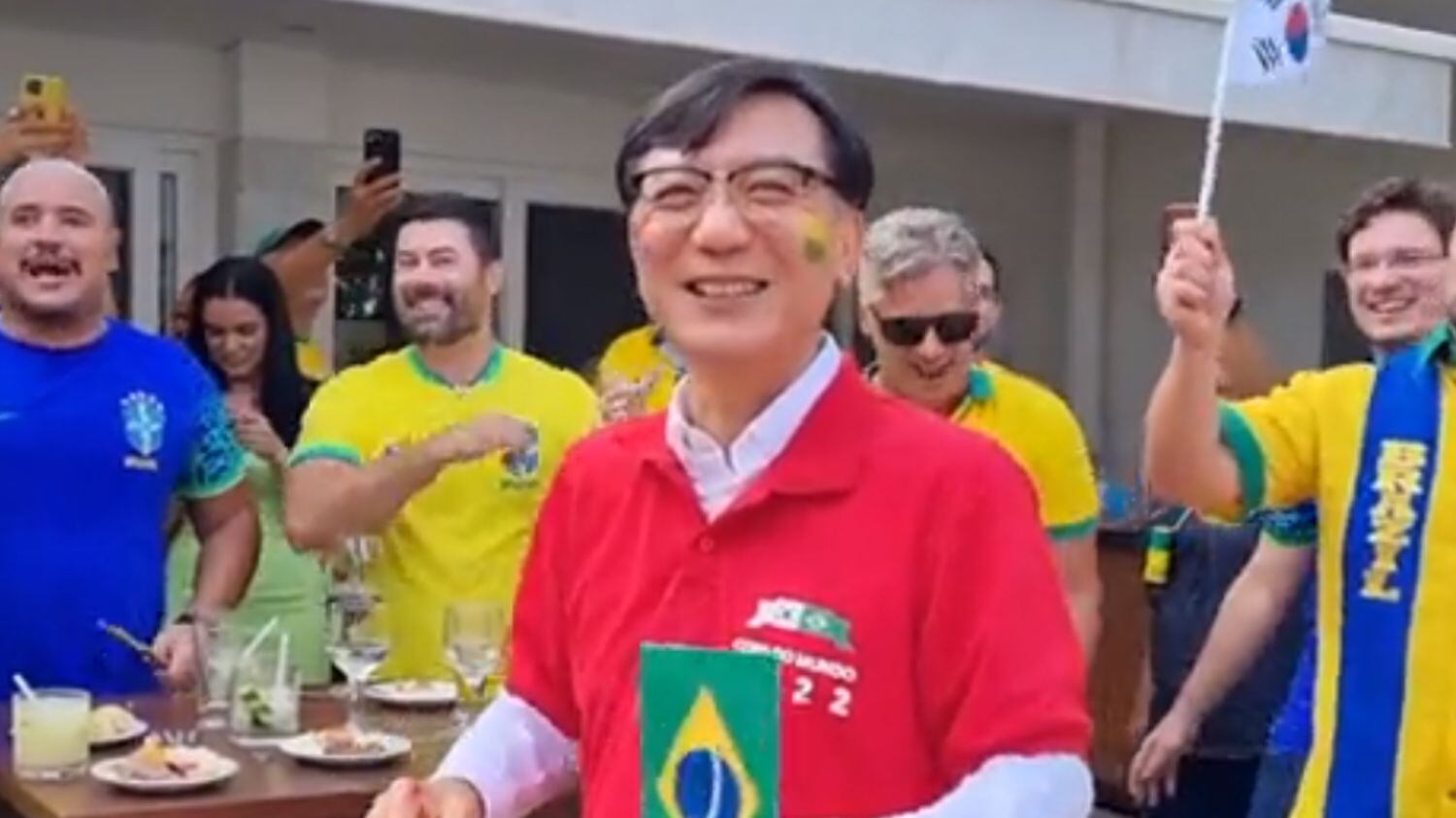 Ele não desanimou com a eliminação da Coreia do Sul na Copa