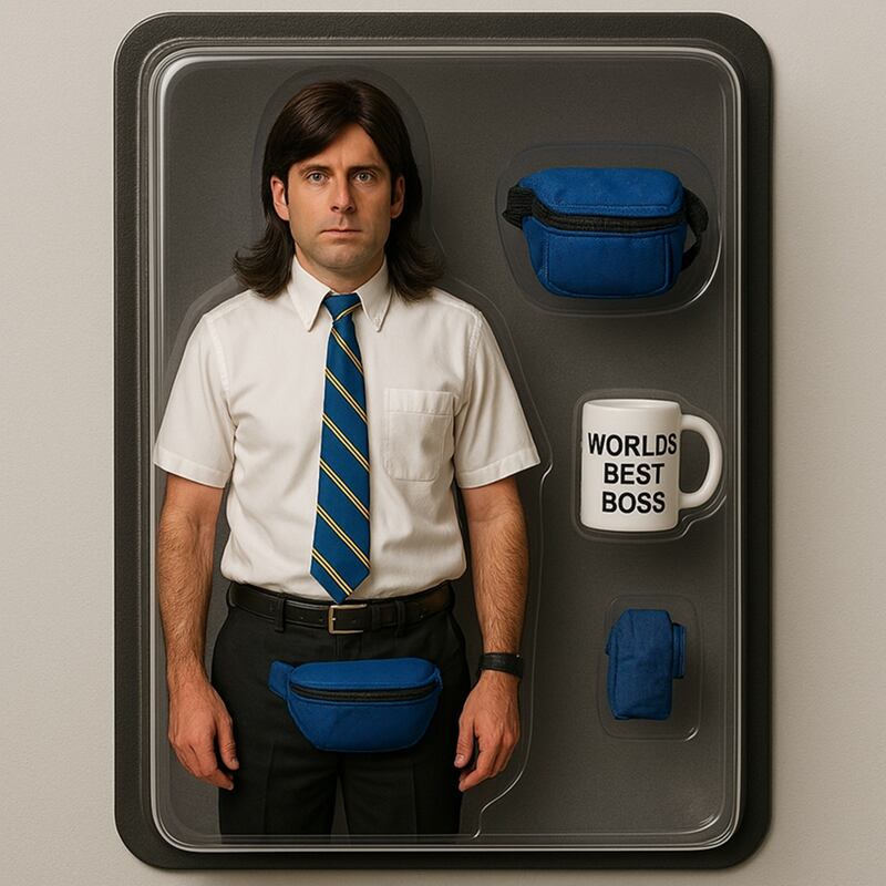 Figura de acción realizada por el ChatGPT - Michael Scott de The Office
