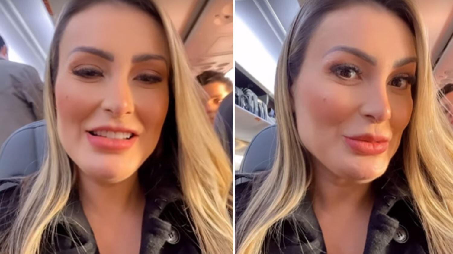 Ela foi para São Paulo com o filho