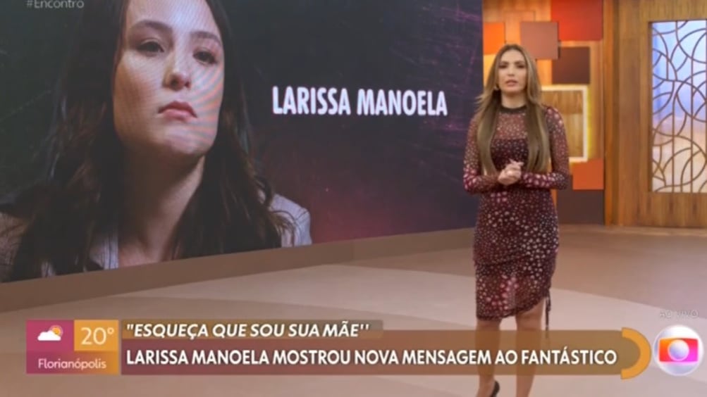 Patrícia Poeta fala sobre Larissa Manoela no Encontro e fãs reagem
