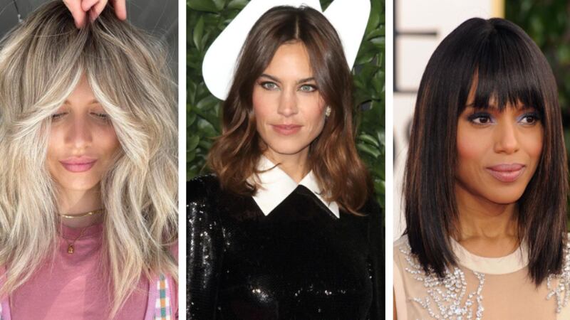 corte de cabelo médio moderno