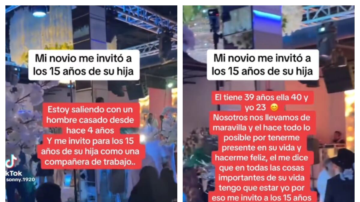 Hombre casado invitó a su amante a los XV años de su hija, pero todo se descontroló: el video se volvió viral