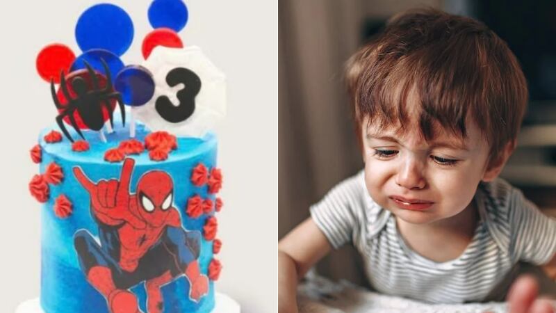 Mãe encomenda bolo do homem-aranha e recebe surpresa