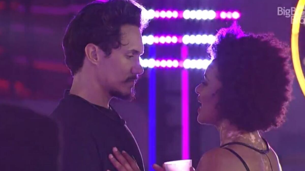 Eliezer e Natália tem DR em festa no 'BBB 22'